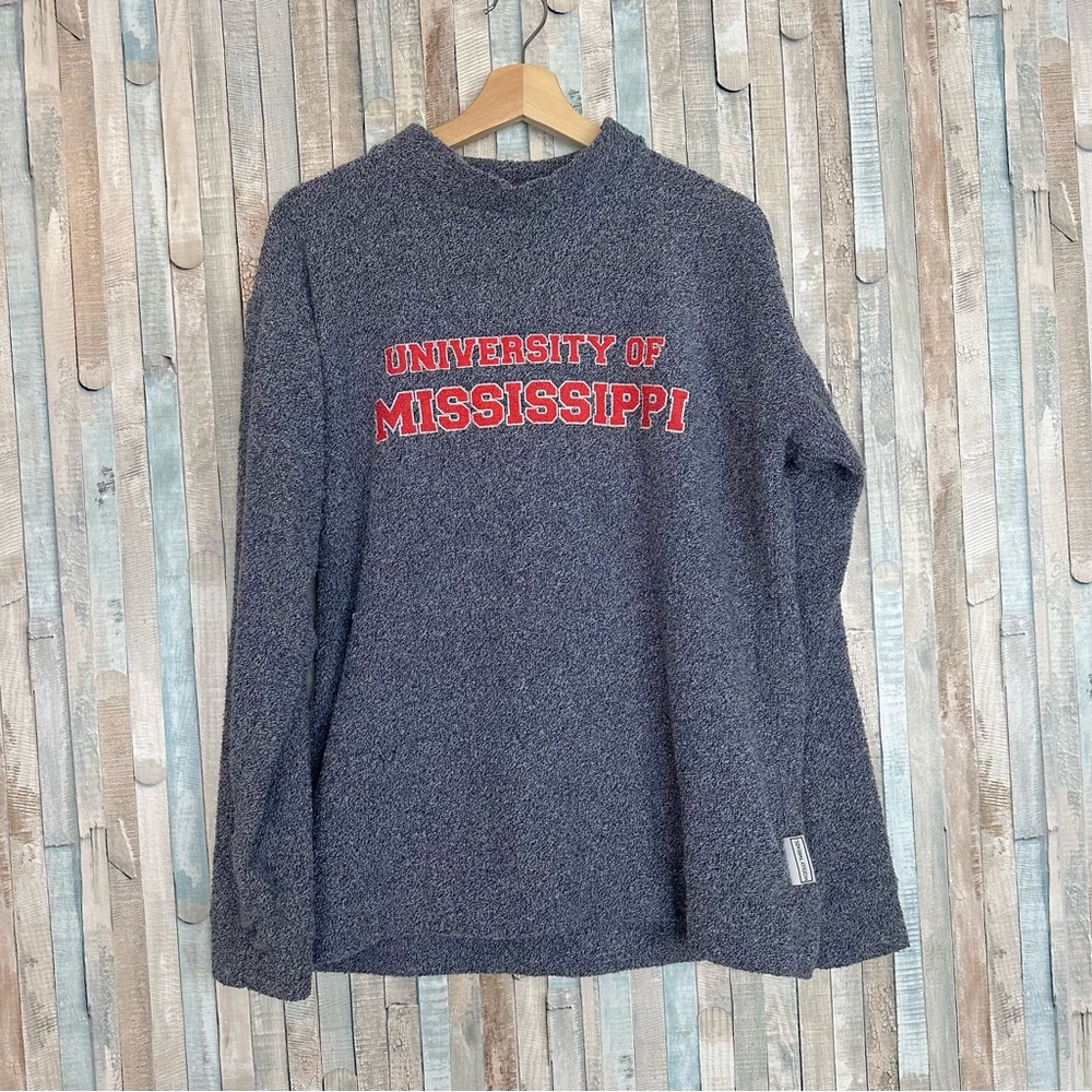 Woolly Threads L University Of Mississippi  Pullover Sweatshirt Top Ole Miss‎